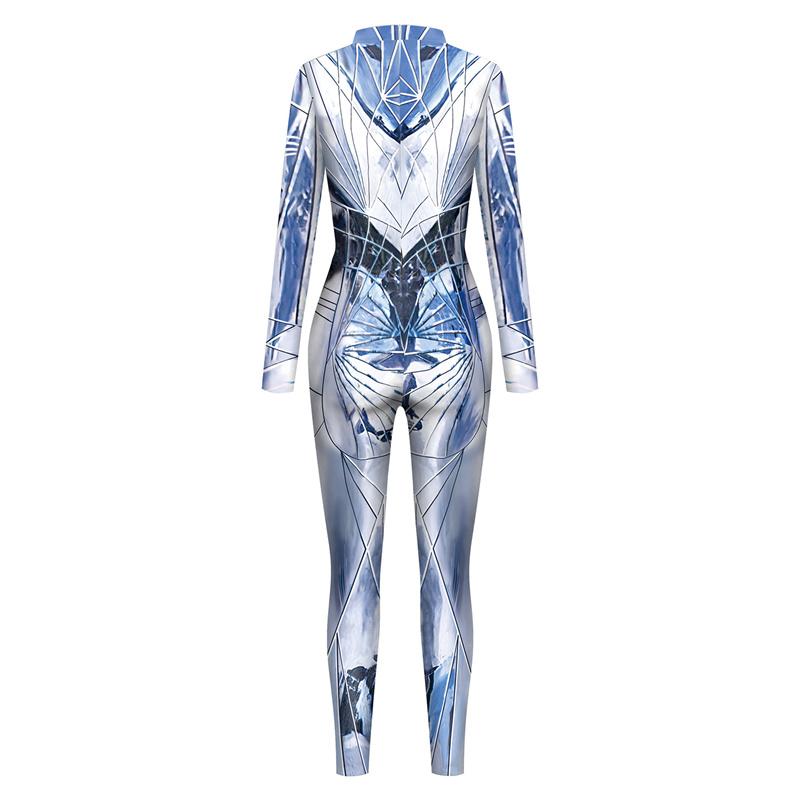 3D Print Men Zentai Suit Women Sexy Bodysuit Couple Reflect Pattern Catsuit Back Zipper Cosplay Costume Party Clothes