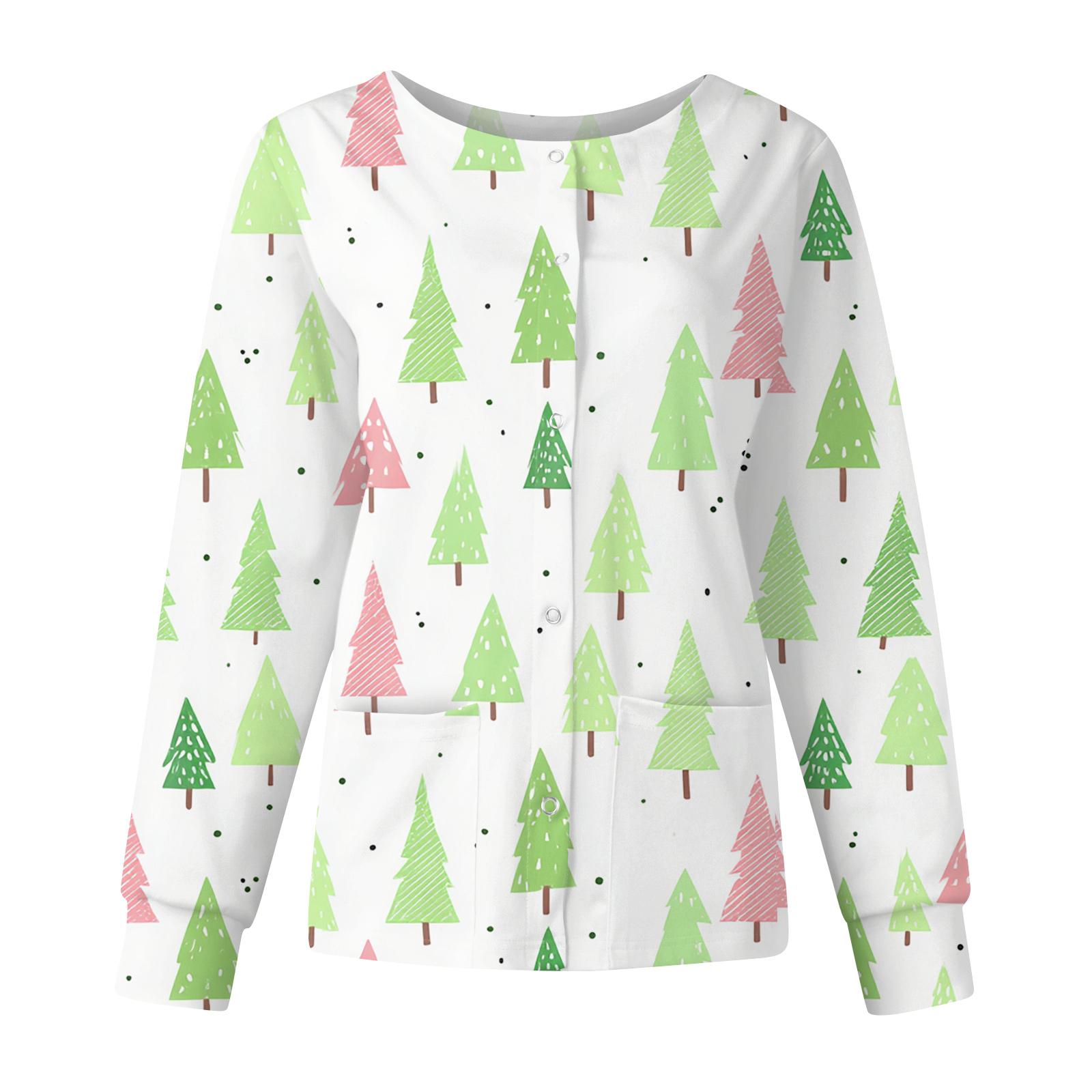 

Женская повседневная модная куртка с длинным рукавом, воротником-стойкой, на одной пуговице, с рождественским принтом, рабочая куртка, топы XL