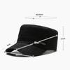 Hat Men Casual Cotton Military Caps Captain Flat Cap Sunshade Baseball Cap Training Cadet Army Trucker Cap Visors Hat Peaked Cap