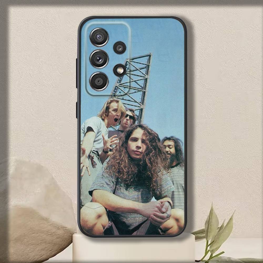 S-Soundgardens Band Phone Case For Samsung S 25,24,23,22,30,21,10,9,Ultra,Plus,Lite,FE,4,5 G Soft Black Case