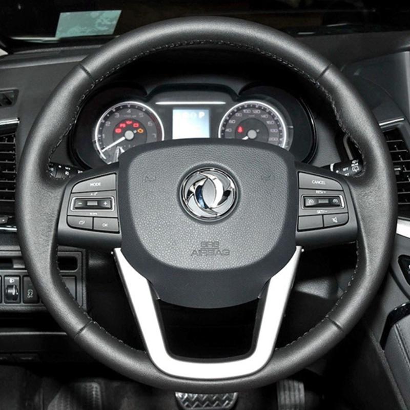 

Car Accessories Braid Car Steering Wheel Cover For Fxauto AEOKUS Dongfeng DFM AX7 E70 2015- Microfiber Leather Steering Wrap Gray Thread