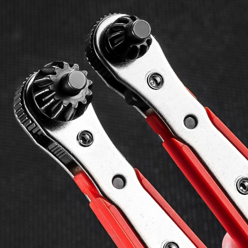 Multiple Angle Professional Ratcheting Socketing Wrenches Spanner With 36 Toothed Design For Narrow Space Mechanical Repairs