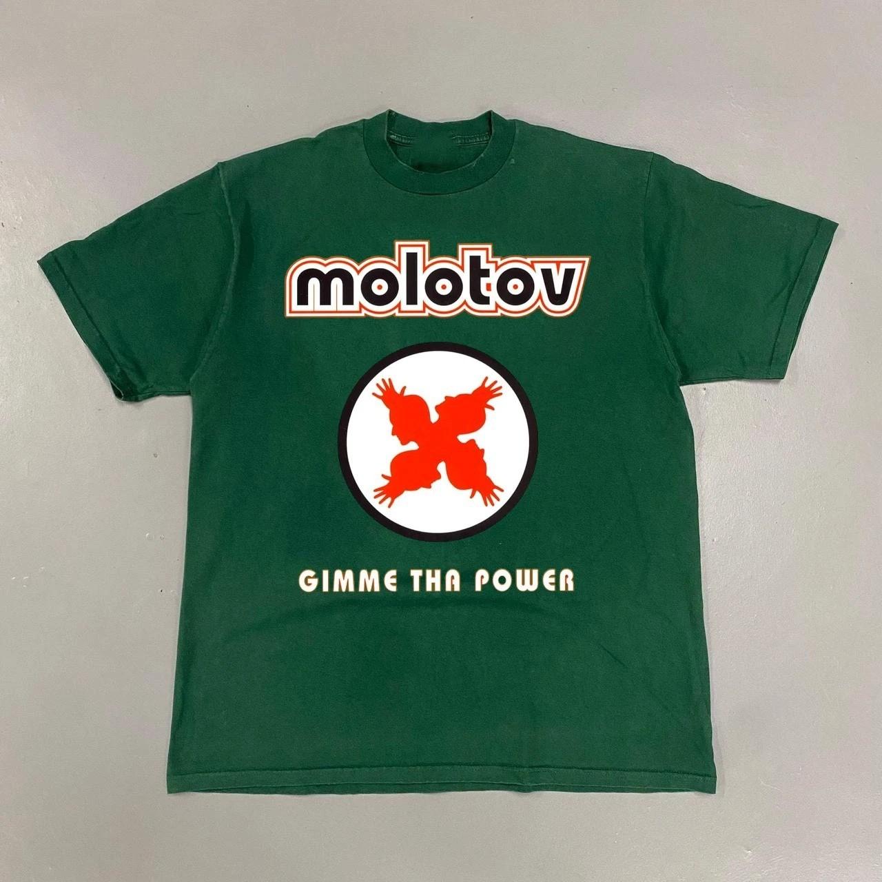 

Rare Molotov Gimme tha power Gift Fan Green All Size T-Shirt BL1670 3XL