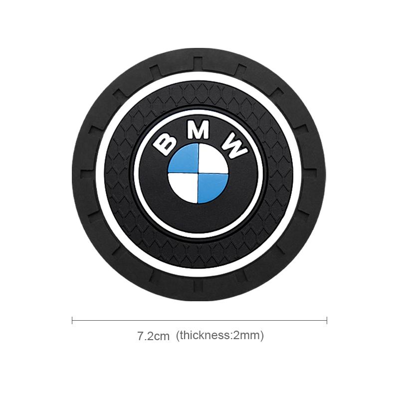 Tappetino Portabicchieri Antiscivolo in Silicone con Emblema M Badge per Auto Tazza d'Acqua per BMW M M3 M5 M6 X3 E46 E90 F30 G20 E36 E34 X6 G20 Accessori