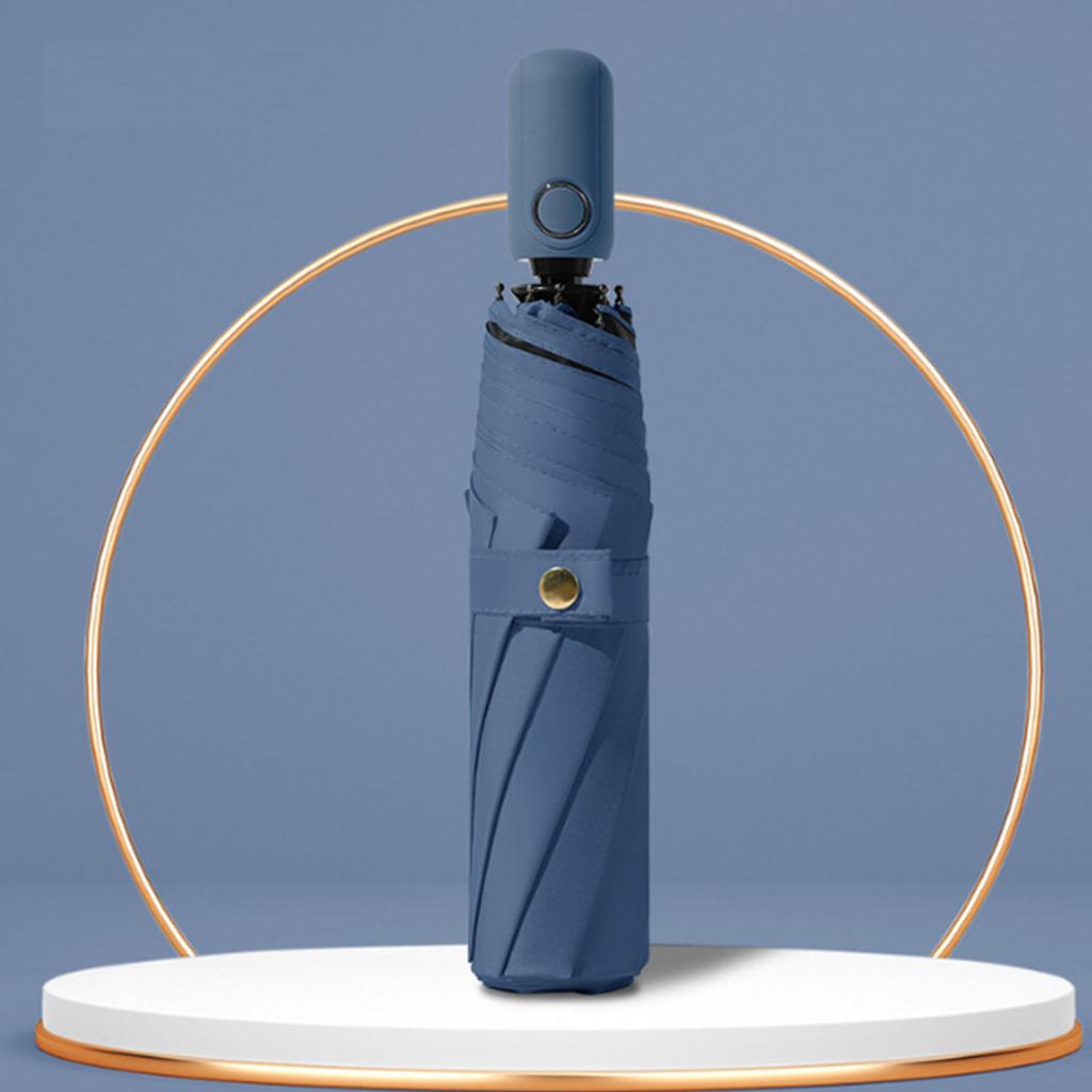 minimalist Morandi fully automatic umbrellas with solid color, black glue, clear umbrella, sunshade