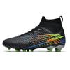 New high-top football shoes for men, women and children are nailed into artificial turf, student game training leather football shoes