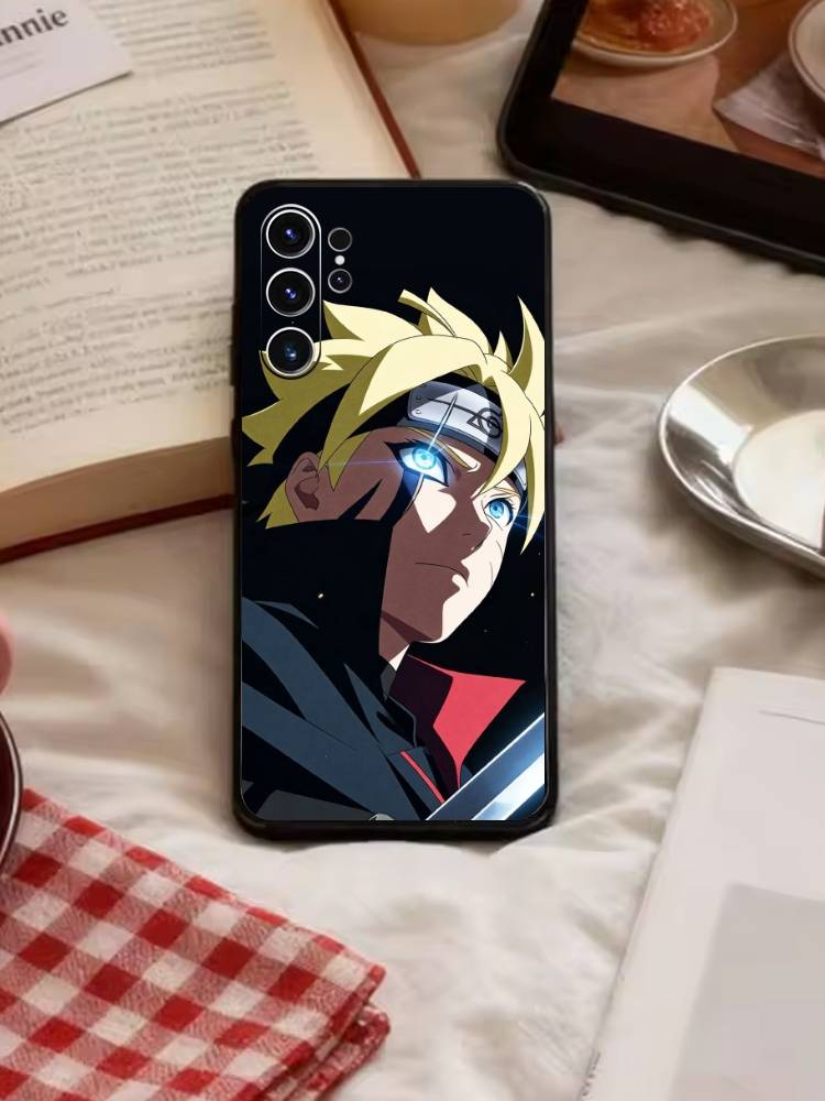 Anime M-Narutos Cover Phone Case For Samsung S26,S25,S24,S23,S22,S30,S21,Ultra,Plus,FE 5G Black Soft Cover