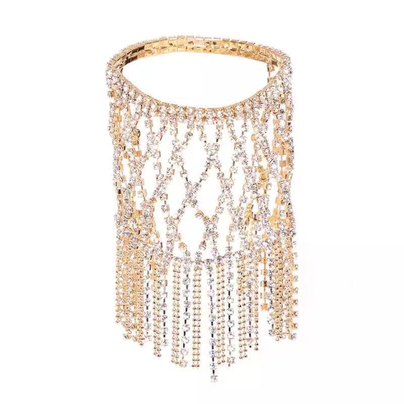 

Europe, America, Popular Jewelry Fashion Diamond Fringed Bracelet, Claw Chain Welding Source золотой