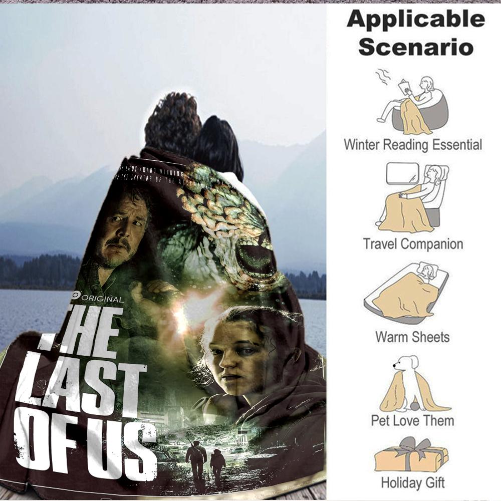 1Pc Survival Postapocalyptic World Blanket Soft And Comfortable Casual Warm Camping Travel Christmas Halloween Xmas Gift M92478