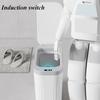 Smart Trash Can Kitchen Automatic Induction Waste Bins Modern Living Room Garbage Can Simple Bathroom Paper Basket with Lid
