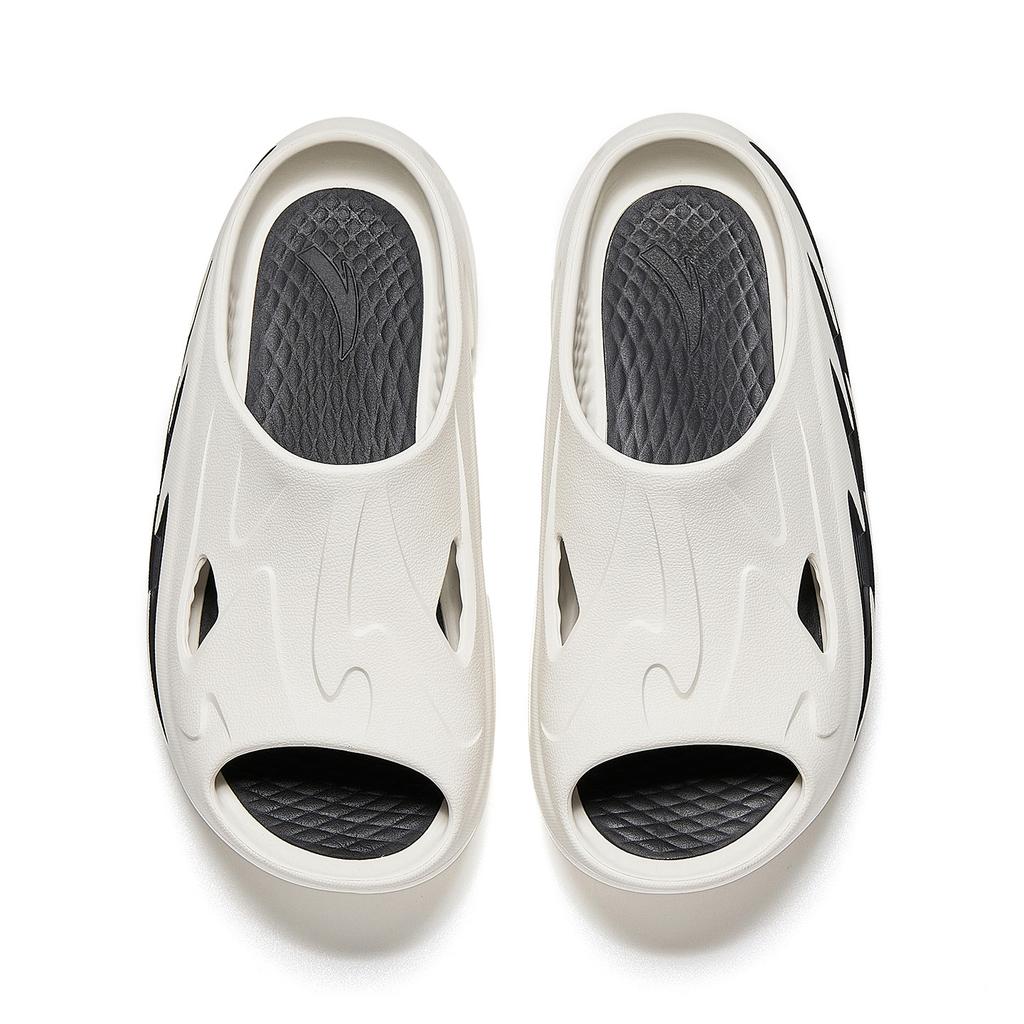 Anta C37 Thick Sole Comfortable EVA Non-Slip Slide Sandals Men footwear Ivory-White 912628507-1