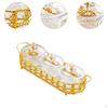 Dried Fruit Plate Divided Serving Dishes Portable Home Decoration Appetizer Candy Nuts Dish