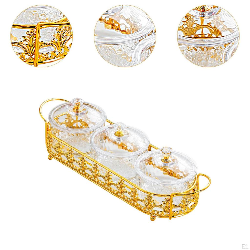 Dried Fruit Plate Divided Serving Dishes Portable Home Decoration Appetizer Candy Nuts Dish