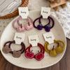 2pcs/lot Cartoon Cute Bear Pear Elastic Hair Band Baby Girl Hair Tie Rubber Band Ponytail Headwear Hair Accessories Headdress