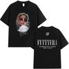 Koszulki Hip Hopowe Piosenkarka TINI STOESSEL Futtura Tour Nowy Album Koszulki Graficzne Moda Harajuku Krótki Rękaw Bawełna Codzienne Streetwear