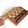High-Quality Wooden Folding Chess Set for Students and Children