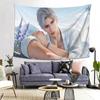 VIKAMA – Hübscher Anime-Junge mit silbernen Haaren – Wandteppich mit freundlicher Figur für Schlafzimmer, Wohnzimmer oder als Dekoration für Zuhause
