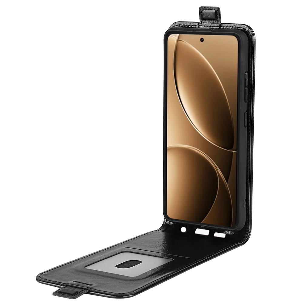 

For Xiaomi Redmi K80 Pro 5G Case with Card Slots Vertical Flip Leather Phone Cover Brown