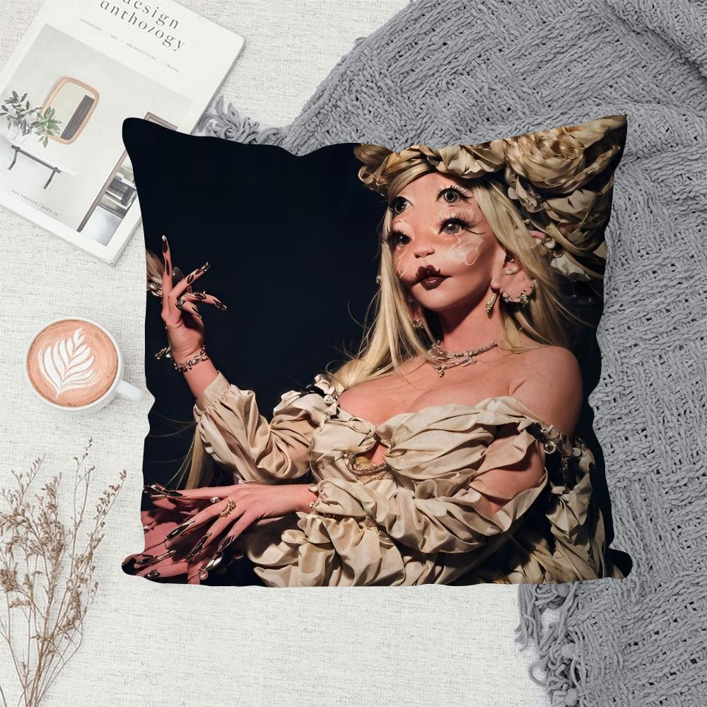 1 PZ Federa Cuscino Album Melanie Martinez Gioco Caldo Decorazione Divano Casa Stampa Double-sided Peluche Corto Carino Copricuscino