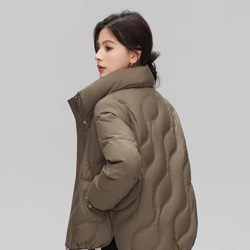 XueZhongFei Women's Stand-Collar Short Down Jacket