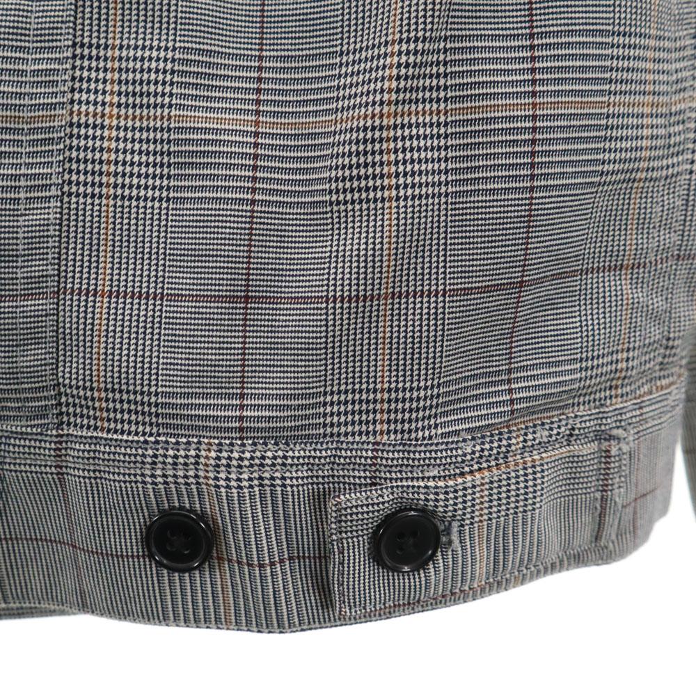 Unused VANQUISH Check Pattern Glen Plaid Loose Silhouette Jacket L Gray Men's Used