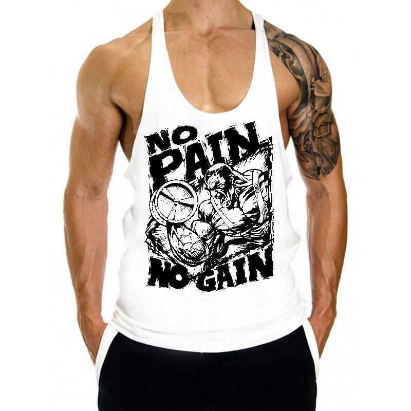 Men's Loose Breathable Sleeveless Training T-Shirt with Custom Logo for Summer Fitness.