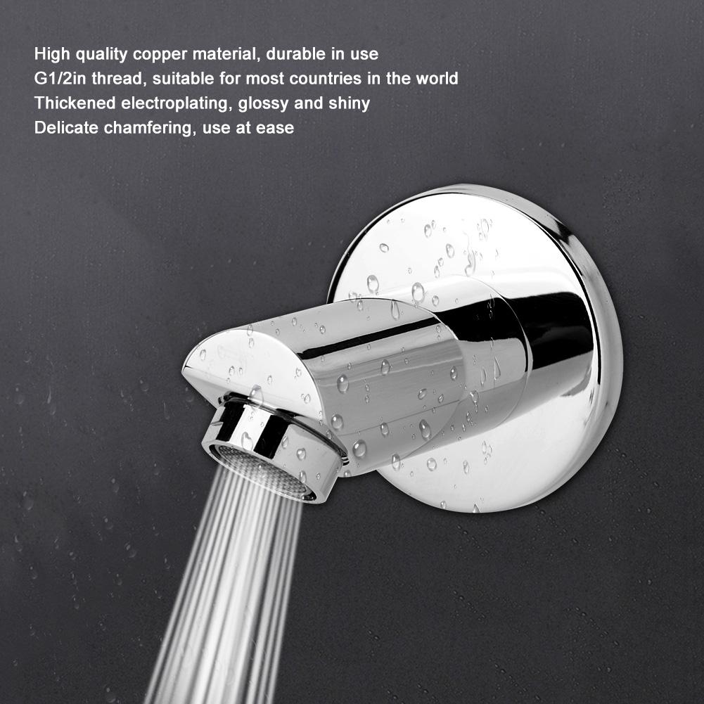 G1/2in Thread Copper Round Concealed Installation Shower Faucet Spout Shower Panel Accessory