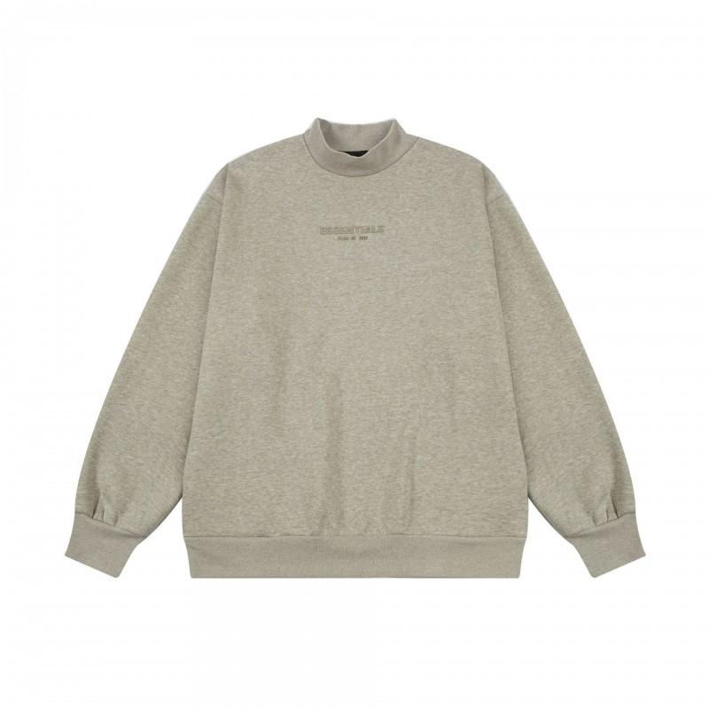 Unisex FOG Icon Double-Line Hoodie Cotton Warm Fleece Lined Crewneck Sweatshirt Winter Streetwear