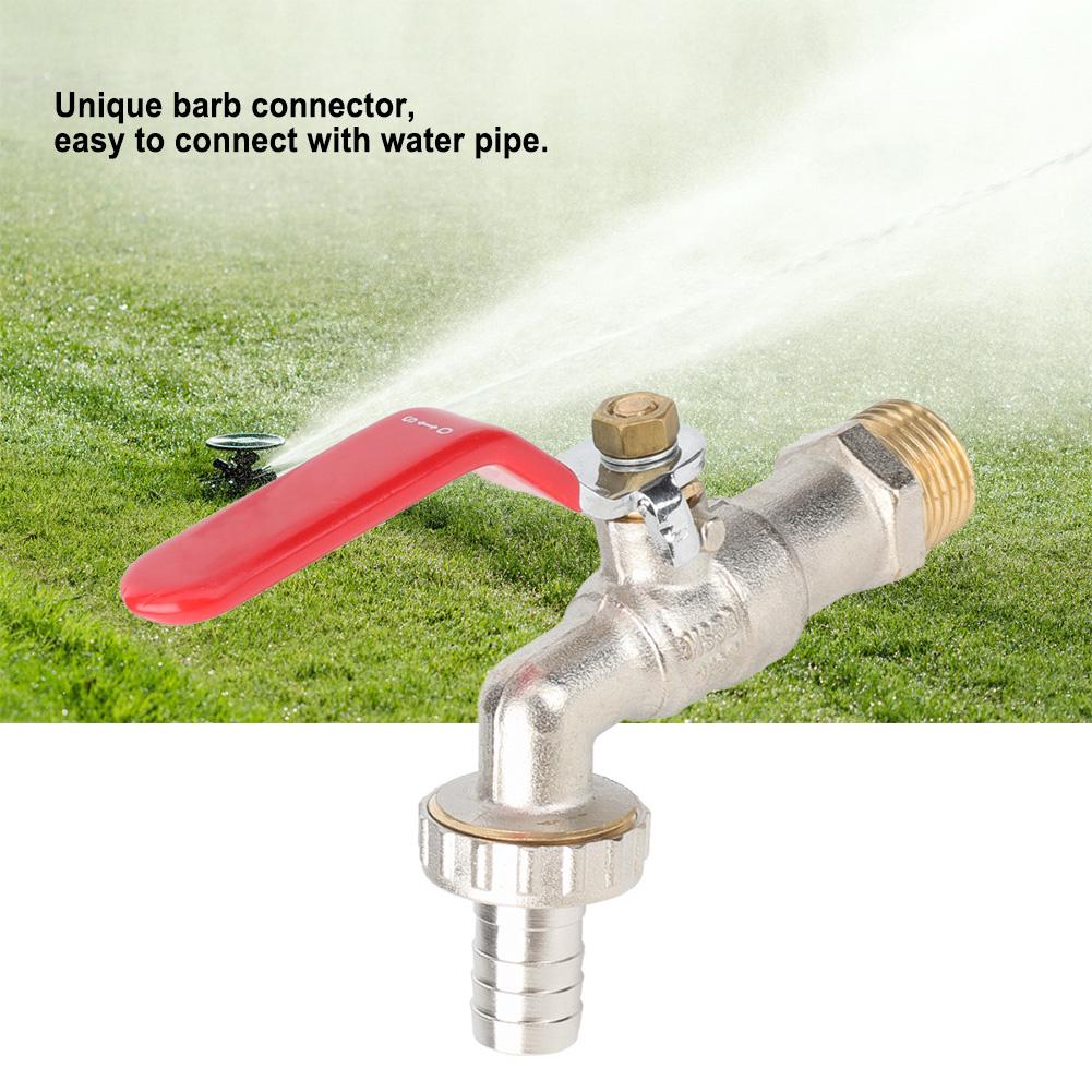 G12" Outside Garden Tap Easy Turn OnOff Lever Handle Water Supply Faucet