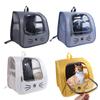 Large Capacity Cat Carrier Bag Transparent Breathable Cat Backpack Bag Water-resistant Foldable Pet Dog Backpack Travel Outdoor