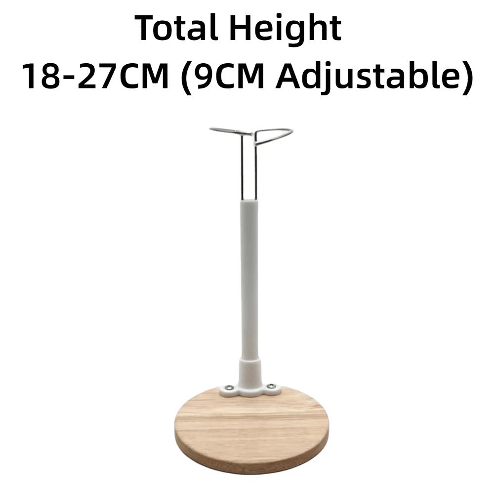 Metal Wire Support Doll Support Holder Wooden Base Doll Stand Figure Display Stand Collectibles