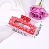 Korean-Style Large Valentine's Day Heart & Rose Acrylic Hair Clip