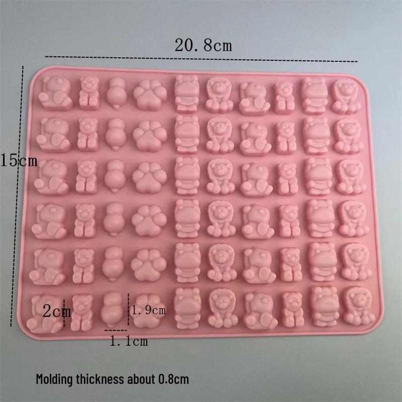 

Милая мини-форма для динозавров и животных из силикона для изготовления шоколада, помадки, пудинга, желе и тортов