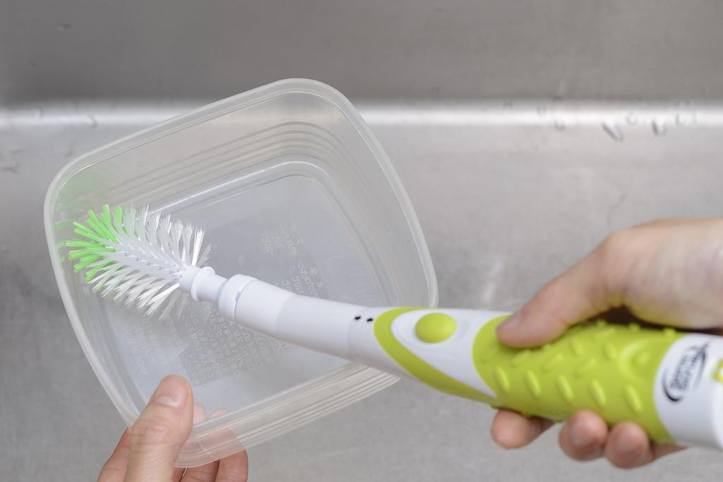 Sonic Scrubber Electric Kitchen Brush Trial for Drains Included Pcs Set (with Battery) SKB-JP