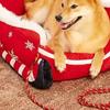 Weihnachten Plüsch Schlitten Haustierbett Indoor Klein Mittel Hund Katze Sofa Bett Winter Warm Flauschig Kätzchen Welpe Schlafnest Haustierbedarf