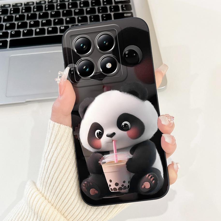 For Xiaomi 14T Pro Case For Xiaomi 14T Phone Case Cute Panda Rabbit Luxury TPU Protective Skin Cover For Xiaomi Mi 14T Pro Coque