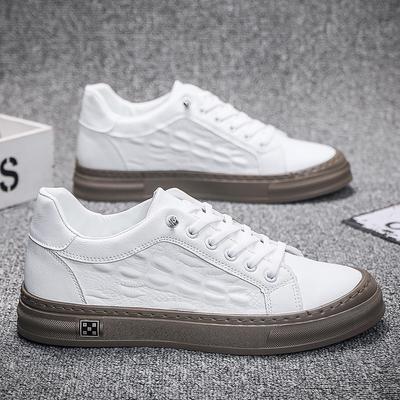 Spring and Summer New Men's Shoes Men's Casual Board Shoes PU Leather Low-top Sports Running Shoes