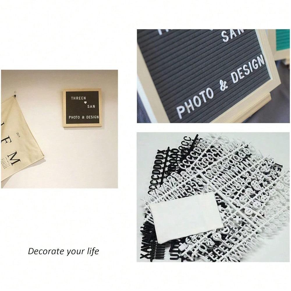 3 Sets/510Pcs Board Letters Characters Letter Set for Changeable Felt Letter Board Letters, Symbols for Sign Message Board White Plastic