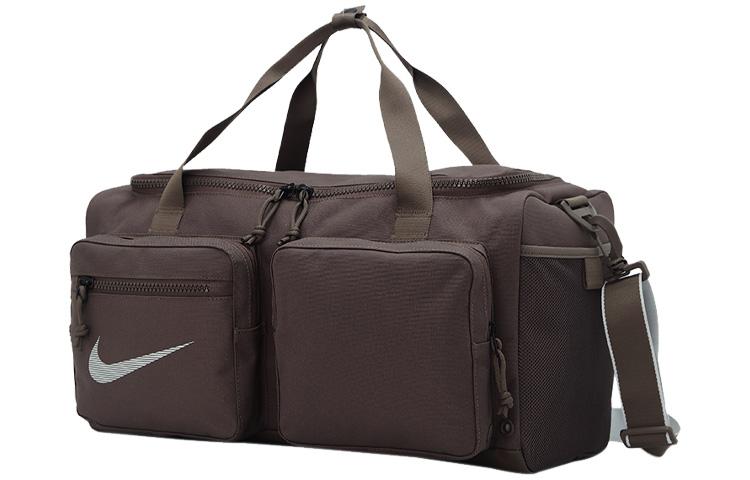 Nike Polyester Portable Crossbody Basketball Bag, Travel Bag, Gym Bag Large Unisex Dark Wood Umber CK7067-004