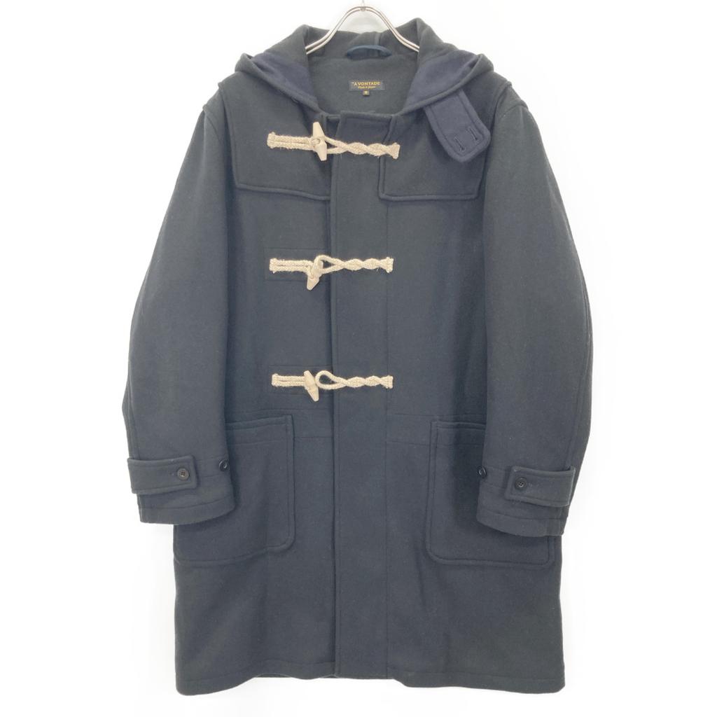 A VONTEGE Black Duffle Hoodie Coat coat S blackUsed