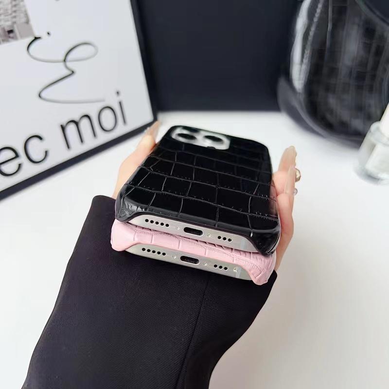 Crocodile Skin Luxury Leather PU Cases for 17 Pro Max 16 E 13 14 Plus 11 12 15 Pro Max XR X XS Hard Shockproof Case