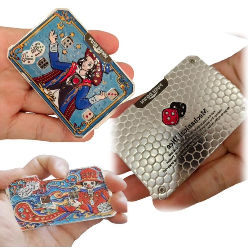 Všechny kovové kostky Hra s kartami EDC Hračka Hračka na uvolnění tlaku rukou chlapecký dekompresní fingertip gyroskop narozeninový dárek