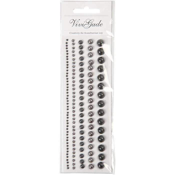 Half Pearls with Pearly Finish from the Vivi Gade Design. Pack of 5 Sizes. Ref 28348