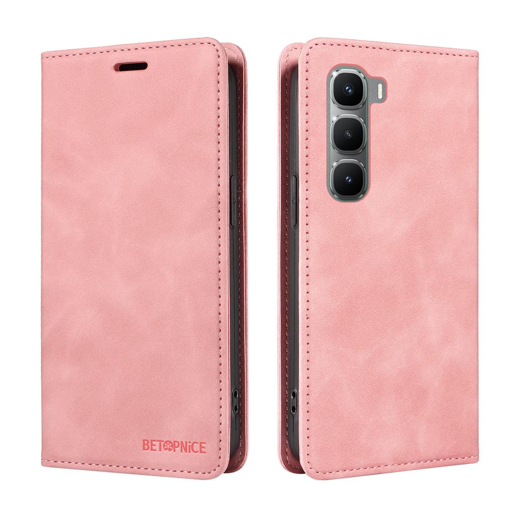 For Infinix Hot 60 Pro 4G Case BETOPNICE Magnetic Closure RFID Blocking Wallet Stand Leather Phone Cover