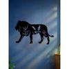 Gothic Lion Wall Art Antique Black Iron Metal Sculpture Dark Academia Decor Gift