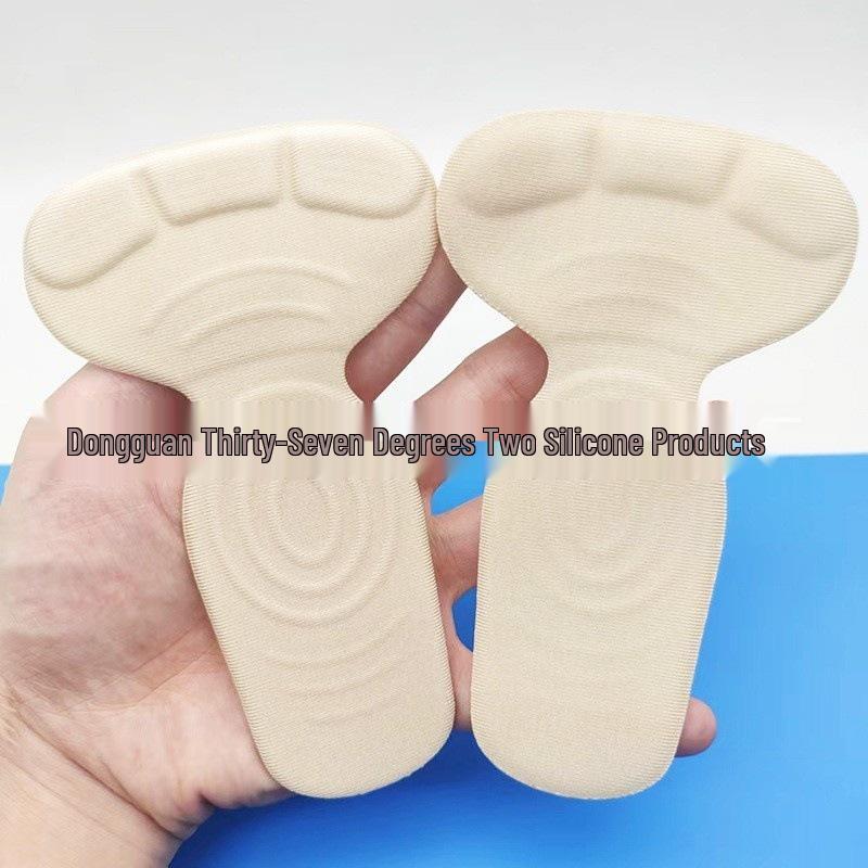 2-in-1 T-shaped Silicone Anti-slip Heel Sticker Insole