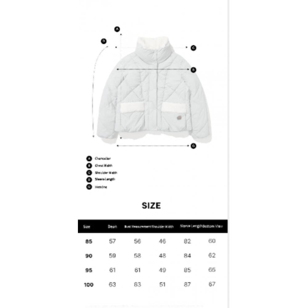 W Teddy Diamond Quilting Puffer  broWn 