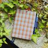 Hobonichi Techo Original Size Notebook Shirt Check (A6) Cover, Fabric/Brownie