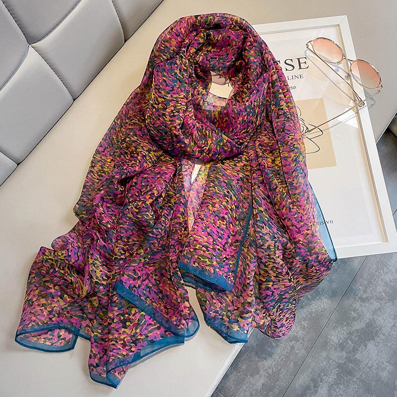 Women Scarf Fashion Large Silk Scarves Shawls Wraps Female Hijabs Pashmina Foulard Bandana Neck Hijabs Long Size Scarfs