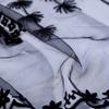Lightweight Embroidery Edge Sheer Mesh Scarf Floral Wrap Scarf  Wedding